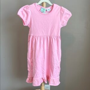 NWOT Blanks Boutique Pink Dress with Ruffle Sleeves Size 6
